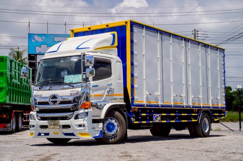 HINO FG 240แรงม้า รถบรรทุก 6ล้อ ตู้แห้ง ปี2017 เลขไมล์น้อยกว่า 500,000 กม.