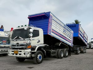 HINO FM 344แรงม้า รถบรรทุก 10ล้อ ดั้มพ์ ปี2017 เลขไมล์น้อยกว่า 500,000 กม.