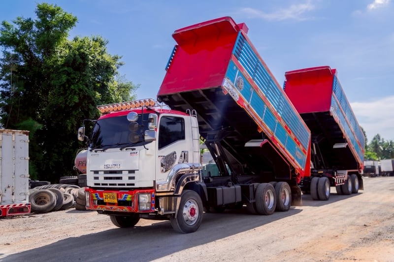 ISUZU GXZ 360แรงม้า รถบรรทุก 10ล้อ พ่วงแม่ลูก ปี2013