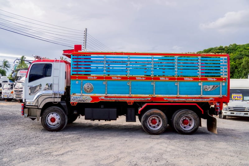 ISUZU GXZ 360แรงม้า รถบรรทุก 10ล้อ พ่วงแม่ลูก ปี2013
