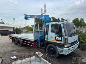 HINO FL 212แรงม้า รถบรรทุก 10ล้อ กระบะเหล็กติดเครน ปี1997 HINO FL 212แรงม้า รถบรรทุก 10ล้อ กระบะเหล็กติดเครน ปี1997
