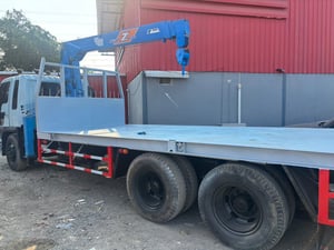 HINO FL 212แรงม้า รถบรรทุก 10ล้อ กระบะเหล็กติดเครน ปี1997