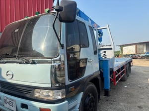 HINO FL 212แรงม้า รถบรรทุก 10ล้อ กระบะเหล็กติดเครน ปี1997