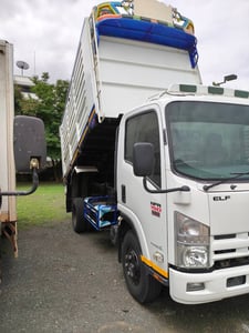 ISUZU NPR 150แรงม้า รถบรรทุก 6ล้อ ดั้มพ์ ปี2015 เลขไมล์น้อยกว่า 500,000 กม.