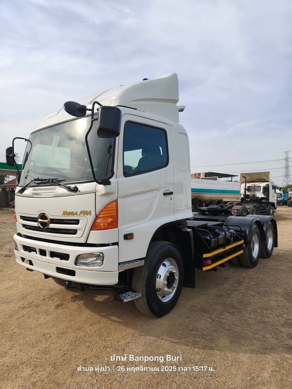 HINO FM 314แรงม้า รถบรรทุก หัวลาก 10ล้อ หัวลาก เฉพาะหัว ปี2005 เลขไมล์น้อยกว่า 500,000 กม.
