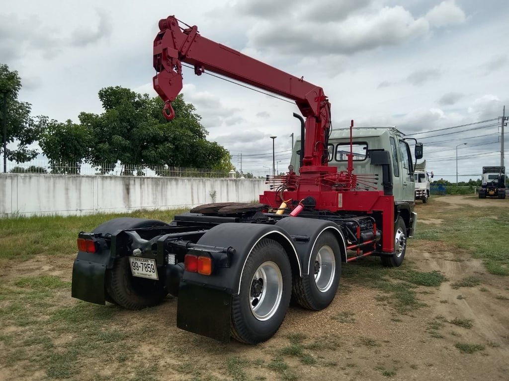 HINO FM 240แรงม้า รถบรรทุก หัวลาก 10ล้อ รถหัวลากติดเครน ปี1995