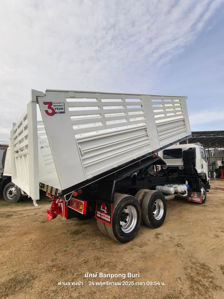 ISUZU FXZ 360แรงม้า รถบรรทุก 10ล้อ ดั้มพ์ ปี2010 เลขไมล์น้อยกว่า 500,000 กม.
