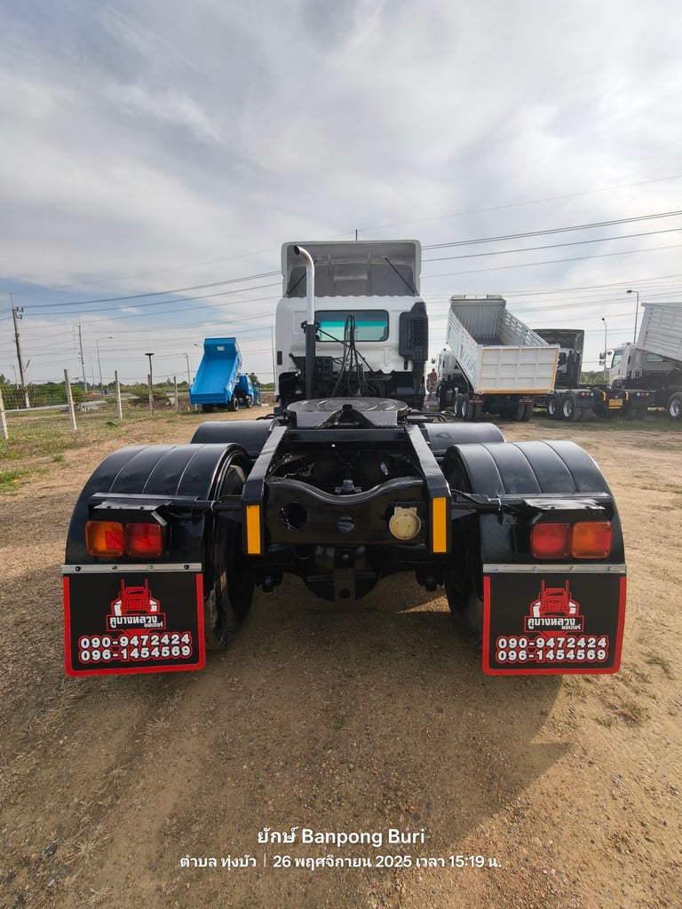 HINO FM 314แรงม้า รถบรรทุก หัวลาก 10ล้อ หัวลาก เฉพาะหัว ปี2005 เลขไมล์น้อยกว่า 500,000 กม.