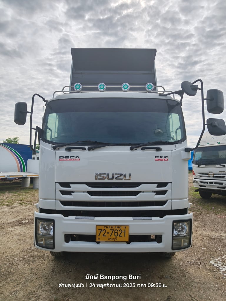 ISUZU FXZ 360แรงม้า รถบรรทุก 10ล้อ ดั้มพ์ ปี2010 เลขไมล์น้อยกว่า 500,000 กม.