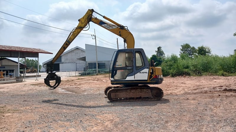 รถแบคโคคีบไม้+ชุดขุดครบ