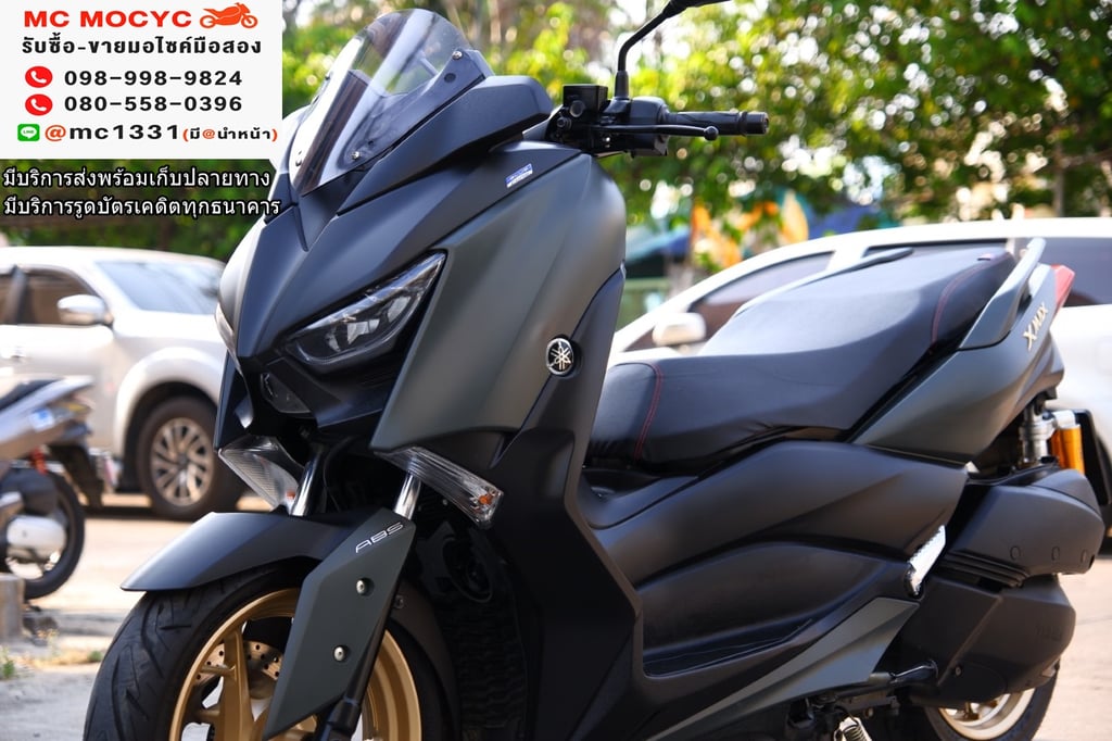 Xmax 2020 สีเทาล้อทอง พร้อมของแต่งสวยๆซื้อไปขับหล่อ รถบ้านมือเดียว มีเล่มเขียวชุดโอนครบ   No158