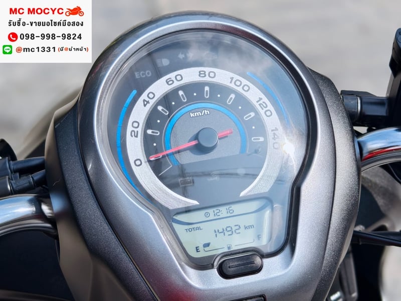 Scoopy i Club12 กุญแจรีโมท เลขไมล์1000โลแท้ No1390