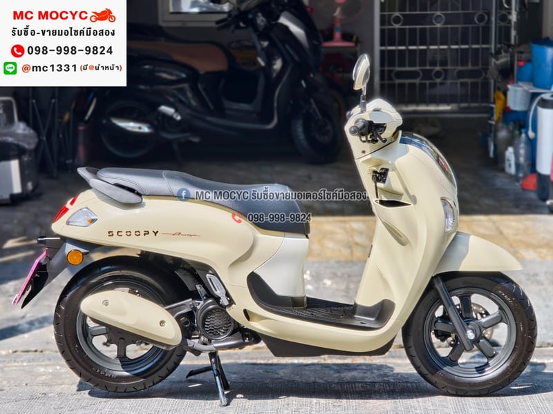 Scoopy i 2025 วิ่ง1000โล รถบ้านมือเดียว เครื่องท่อเดิม กุญแจบุคเซอวิสครบ No1263