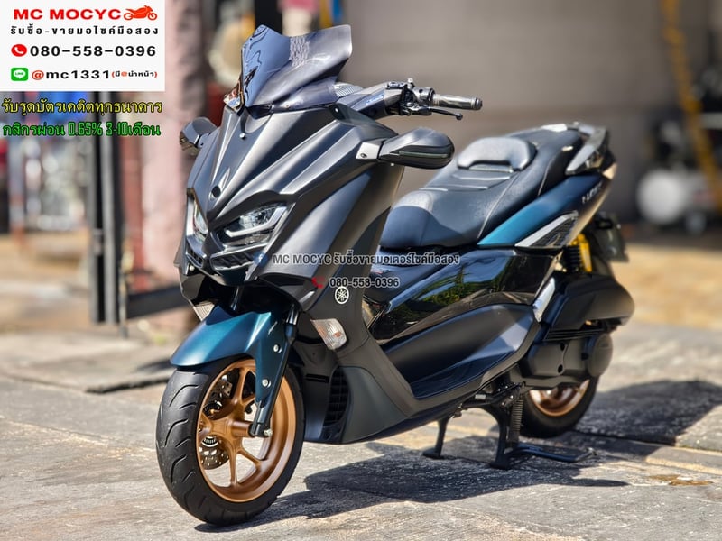 Nmax 2022 วิ่ง10000โลแท้ รุ่นTOP Yconnect ABS TCS รถบ้านแท้มือเดียว กุญแจบุคเซอวิสครบ แต่งแน่นๆ No1155