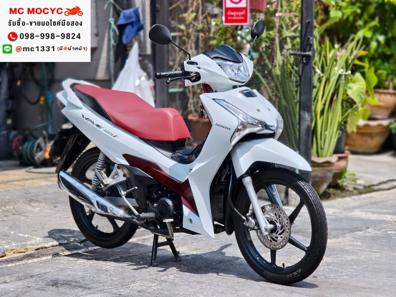 Wave 125i 2023 วิ่ง6000โล รุ่นTOPสตาดมือล้อแมค รถบ้านแท้เครื่องท่อเดิมๆ มีเล่มเขียวชุดโอนครบ No1394