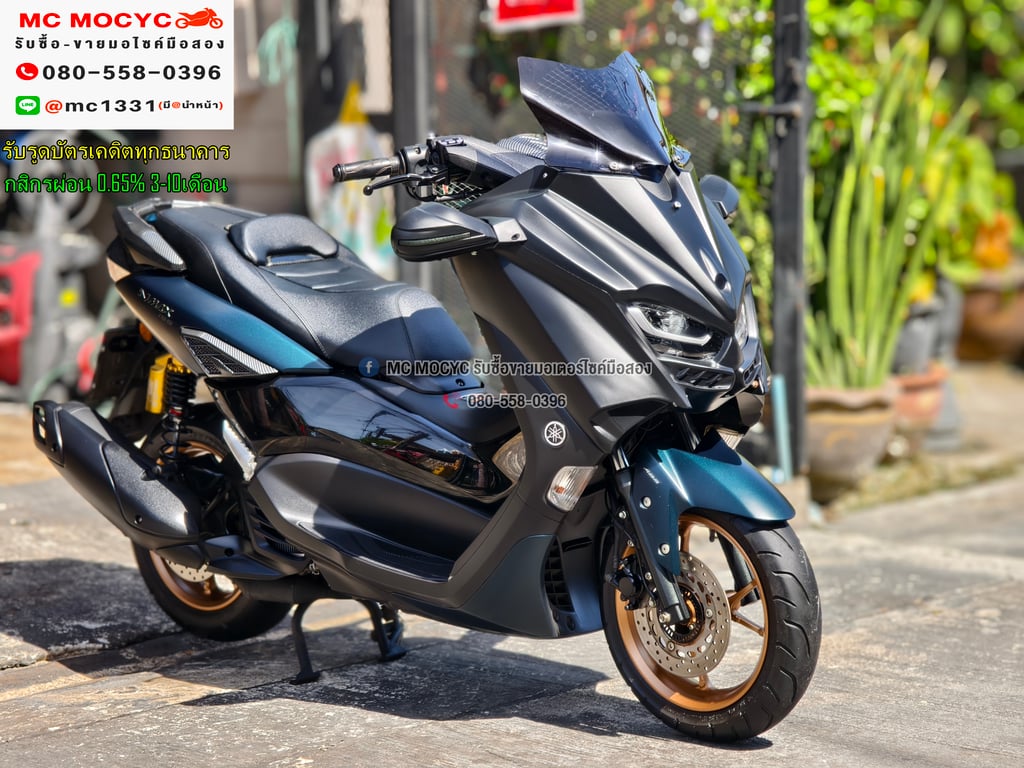 Nmax 2022 วิ่ง10000โลแท้ รุ่นTOP Yconnect ABS TCS รถบ้านแท้มือเดียว กุญแจบุคเซอวิสครบ แต่งแน่นๆ No1155