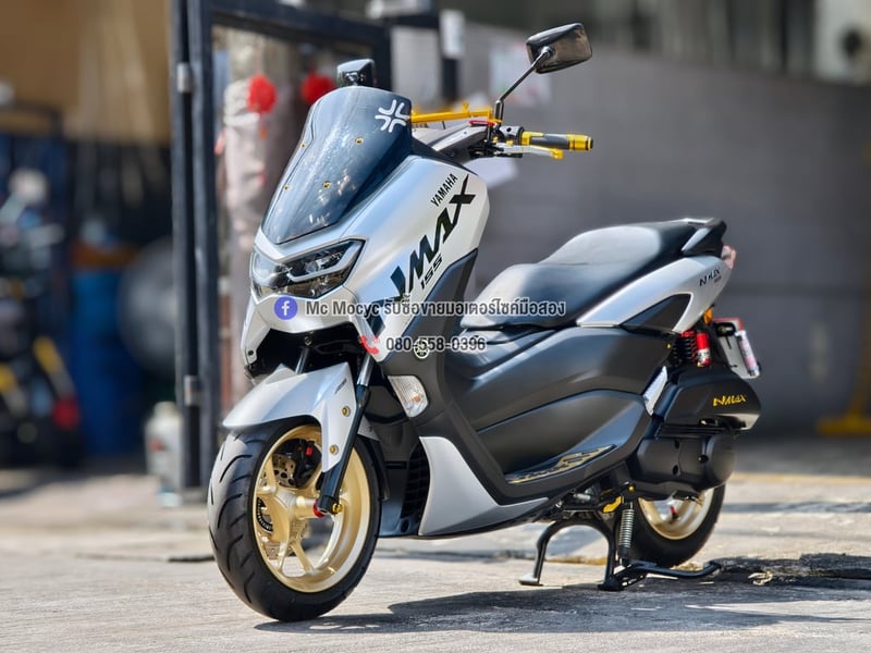 Nmax 2021 รุ่นTOP ABS TCS วิ่ง600โลแท้ รถบ้านแท้มือเดียว กุญแจบุคเซอวิสครบ ของแต่งแน่นๆ No1333