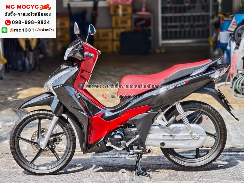 Wave 125i 2025 วิ่ง8000โล รุ่นTOPสตาดมือล้อแมค รถบ้านแท้เครื่องท่อเดิมๆ มีเล่มเขียวชุดโอนครบ No1378