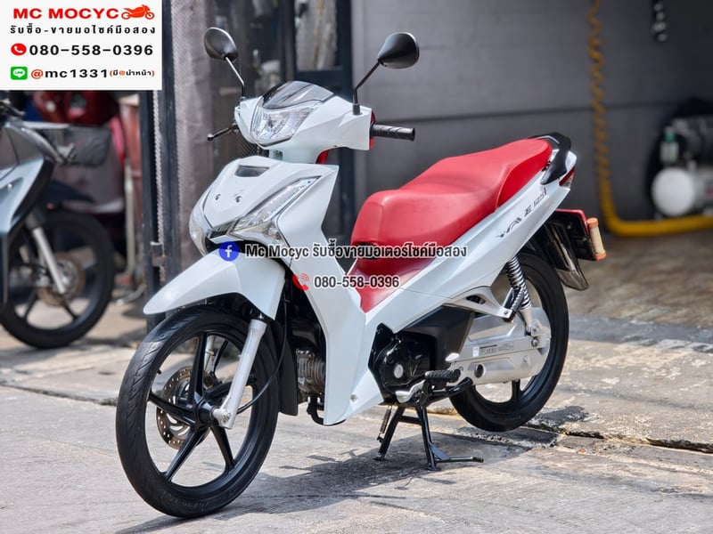 Wave 125i 2022 สตาดมือล้อแมค รถมือเดียวเครื่องท่อเดิมๆ ใช้งานได้ปกติ มีเล่มเขียวชุดโอนให้ครบ NO1435