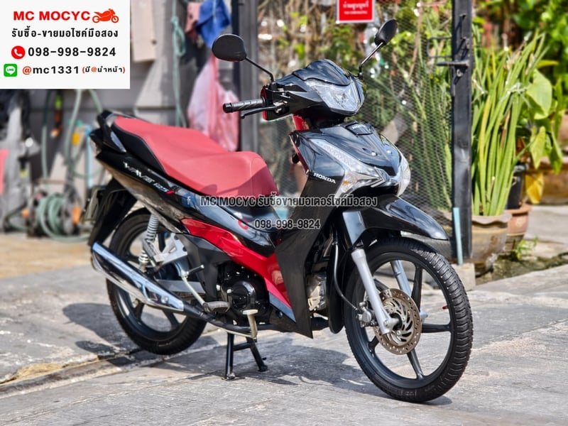Wave 125i 2025 วิ่ง8000โล รุ่นTOPสตาดมือล้อแมค รถบ้านแท้เครื่องท่อเดิมๆ มีเล่มเขียวชุดโอนครบ No1378