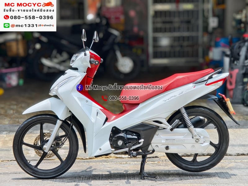 Wave 125i 2022 สตาดมือล้อแมค รถมือเดียวเครื่องท่อเดิมๆ ใช้งานได้ปกติ มีเล่มเขียวชุดโอนให้ครบ NO1435