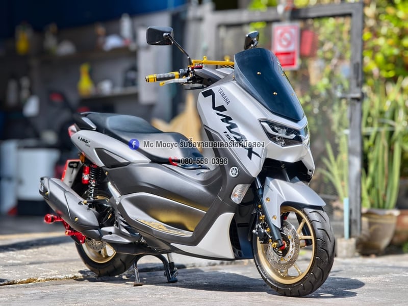 Nmax 2021 รุ่นTOP ABS TCS วิ่ง600โลแท้ รถบ้านแท้มือเดียว กุญแจบุคเซอวิสครบ ของแต่งแน่นๆ No1333