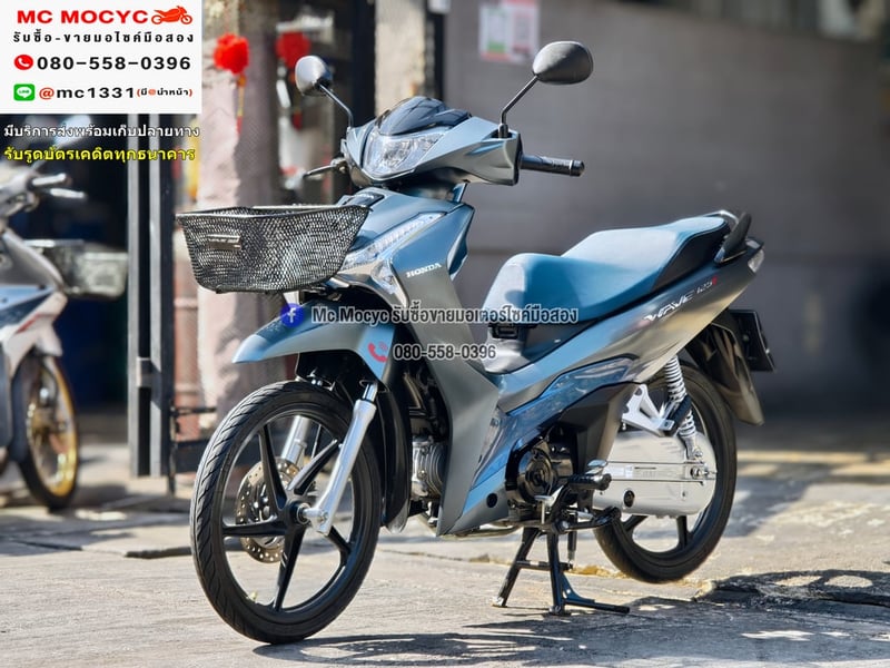 Wave 125i 2022 วิ่ง10000โล สตาดมือล้อแมค รถบ้านแท้เครื่องท่อเดิมๆ มีเล่มเขียวชุดโอนครบ No1309