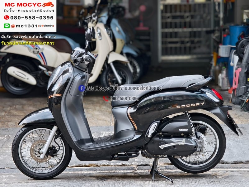 Scoopy i 2021 วิ่ง10000โล รถบ้านมือเดียว เครื่องท่อเดิม กุญแจบุคเซอวิสครบ เล่มเขียวชุดโอนครบ No1299