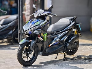 Aerox Monster 2020 รถบ้านแท้มือเดียวเครื่องเดิม กุญแจบุคเซอวิสครบ เล่มเขียวชุดโอนครบ No1340