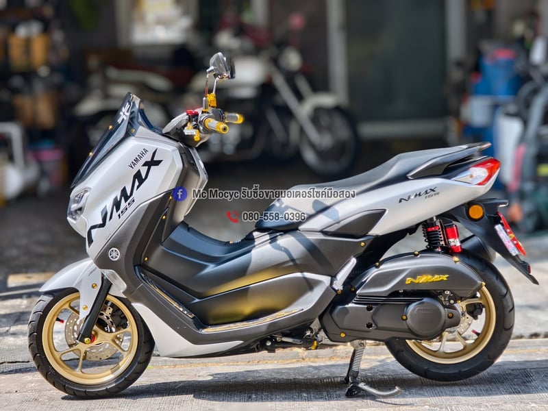 Nmax 2021 รุ่นTOP ABS TCS วิ่ง600โลแท้ รถบ้านแท้มือเดียว กุญแจบุคเซอวิสครบ ของแต่งแน่นๆ No1333