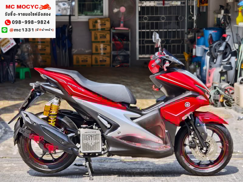 Aerox 2018 รุ่นTOP เบรคABS รถบ้านแท้มือเดียว No1382