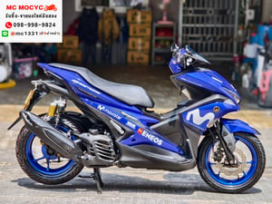 Aerox Movistar 2018 รถบ้านแท้เครื่องเดิม เล่มเขียวชุดโอนครบ No1430