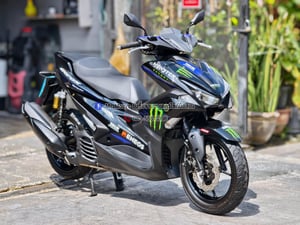 Aerox Monster 2020 รถบ้านแท้มือเดียวเครื่องเดิม กุญแจบุคเซอวิสครบ เล่มเขียวชุดโอนครบ No1340
