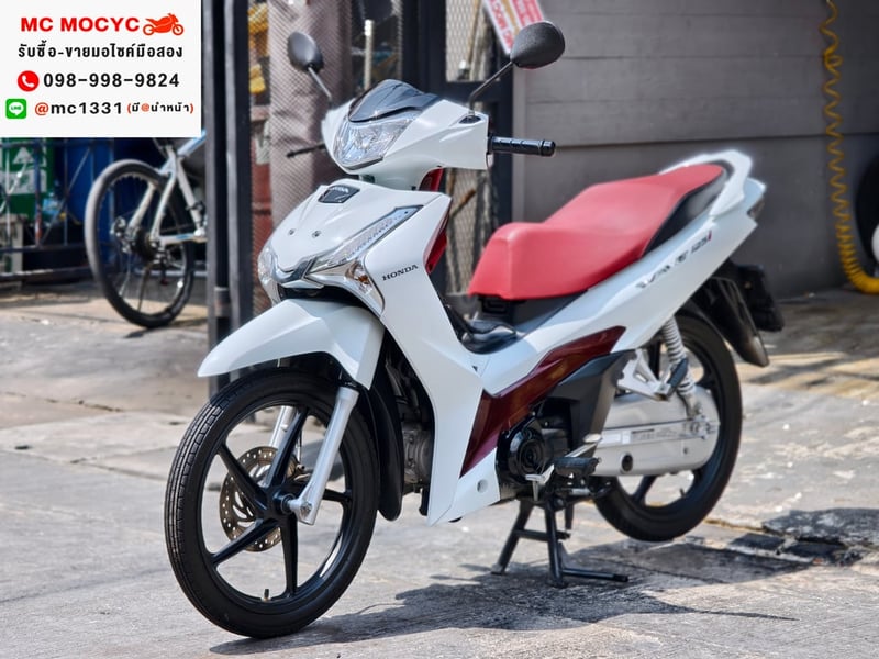 Wave 125i 2023 วิ่ง6000โล รุ่นTOPสตาดมือล้อแมค รถบ้านแท้เครื่องท่อเดิมๆ มีเล่มเขียวชุดโอนครบ No1394