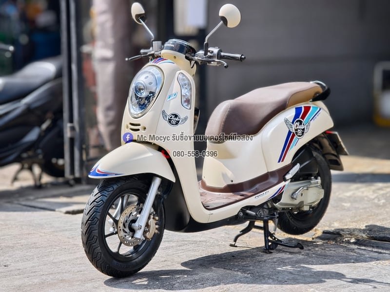 Scoopy i 2016 Club12 วิ่ง10000โล  รถบ้านเครื่องท่อเดิมสีสวย เล่มเขียวชุดโอนครบ  No1341