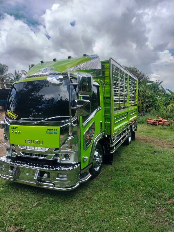 ISUZU NMR 130แรงม้า รถบรรทุก 6ล้อ กระบะคอกสูง ปี2023 เลขไมล์น้อยกว่า 50,000 กม.