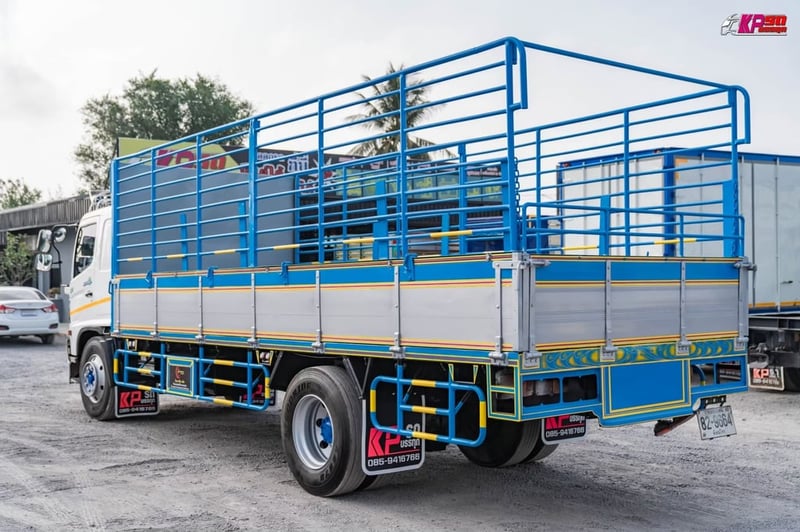 HINO FG 212แรงม้า รถบรรทุก 6ล้อ กระบะคอกสูง ปี2013 เลขไมล์น้อยกว่า 500,000 กม.