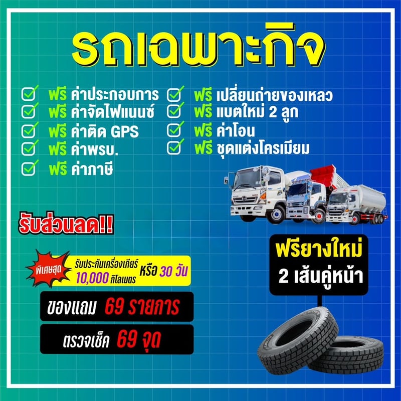 ISUZU FRR 190แรงม้า รถบรรทุก 6ล้อ โม่ผสมปูน ปี2018