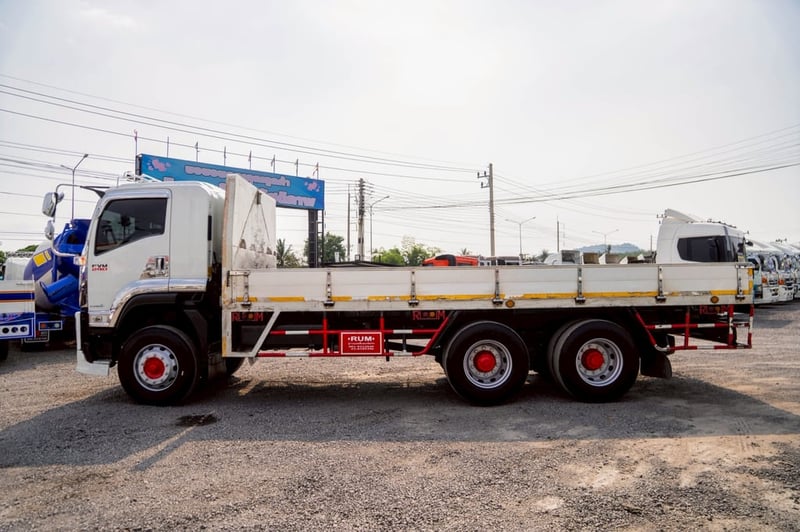 ISUZU FVM รถบรรทุก 10ล้อ กระบะเหล็ก ปี2018 เลขไมล์ 419,351 กม. ISUZU FVM รถบรรทุก 10ล้อ กระบะเหล็ก ปี2018 เลขไมล์ 419,351 กม.