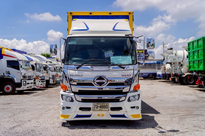 HINO FG 240แรงม้า รถบรรทุก 6ล้อ ตู้แห้ง ปี2017 เลขไมล์น้อยกว่า 500,000 กม.