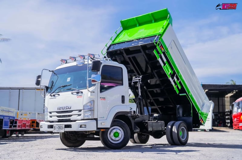 ISUZU FRR 210แรงม้า รถบรรทุก 6ล้อ ดั้มพ์ ปี2020 เลขไมล์น้อยกว่า 100,000 กม.
