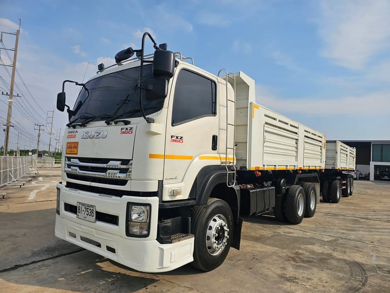 ISUZU FXZ 360แรงม้า รถบรรทุก 10ล้อ พ่วงแม่ลูก ปี2019