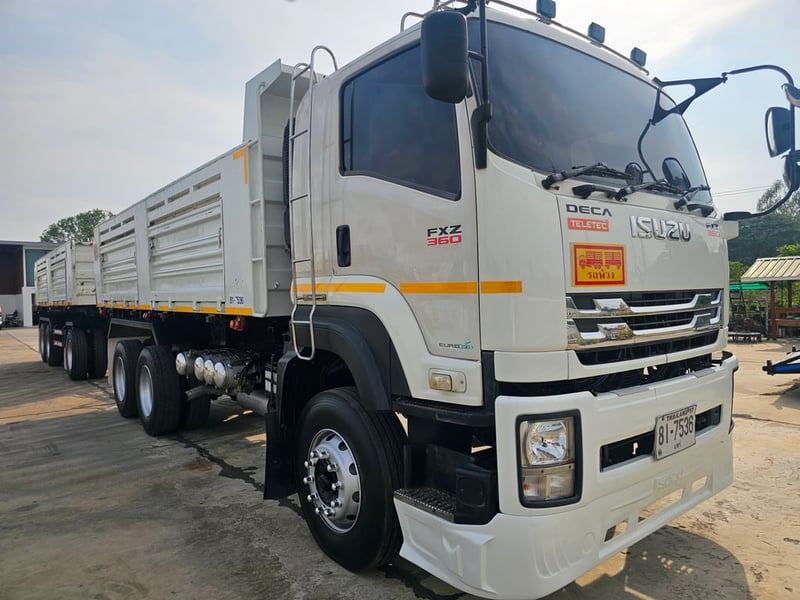 ISUZU FXZ 360แรงม้า รถบรรทุก 10ล้อ พ่วงแม่ลูก ปี2019
