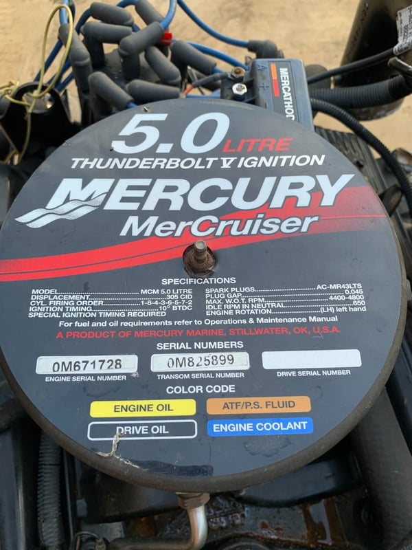 ขายเครื่องเรือ Mercury MerCruiser 5.0 Litre