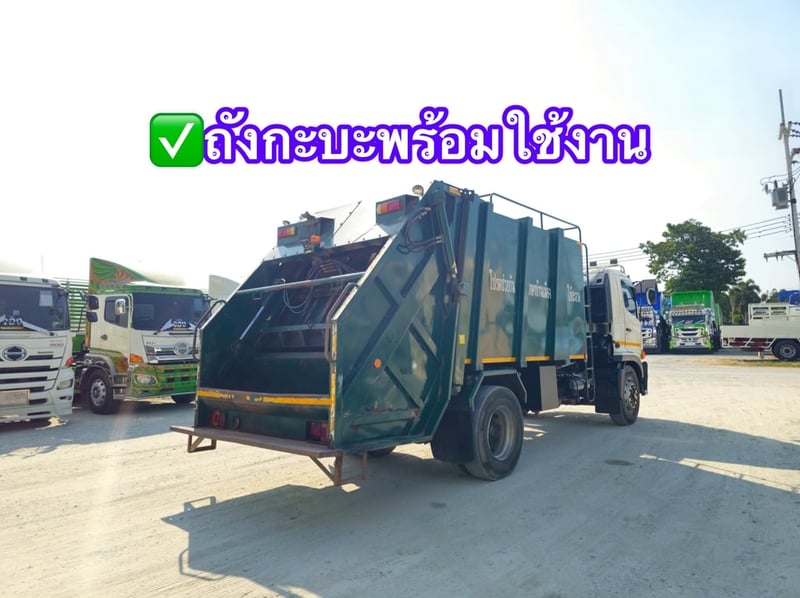 HINO FG 240แรงม้า รถบรรทุก 6ล้อ บรรทุกขยะ ปี2023(4084)
