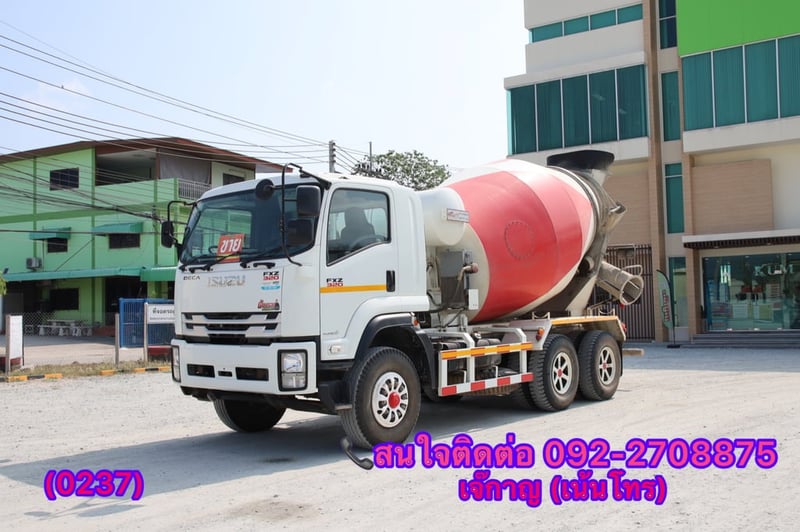 ISUZU FXZ 320แรงม้า รถบรรทุก 10ล้อ โม่ผสมปูน ปี2023(0237)