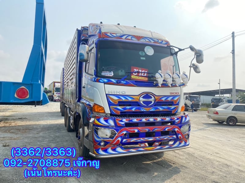 HINO FM 344แรงม้า รถบรรทุก 10ล้อ พ่วงแม่ลูก ปี2018(3362-3363)