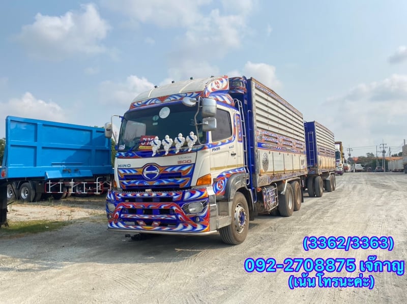 HINO FM 344แรงม้า รถบรรทุก 10ล้อ พ่วงแม่ลูก ปี2018(3362-3363)