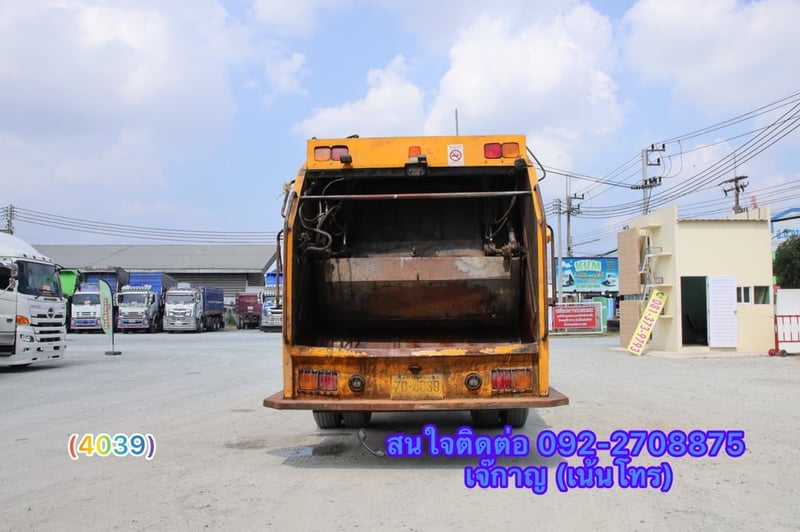 HINO FG 240แรงม้า รถบรรทุก 6ล้อ บรรทุกขยะ ปี2023(4039)