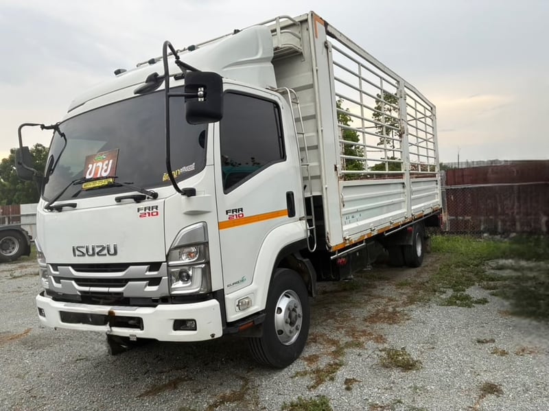 ISUZU FRR 210แรงม้า รถบรรทุก 6ล้อ กระบะคอกสูง ปี2023(9091)